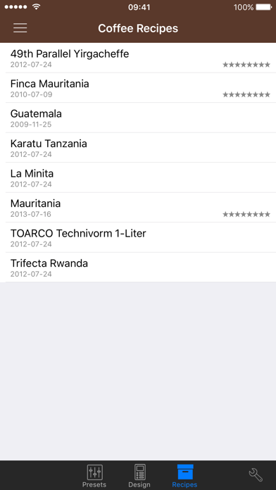 VST CoffeeTools PRO for iPhone Screenshot